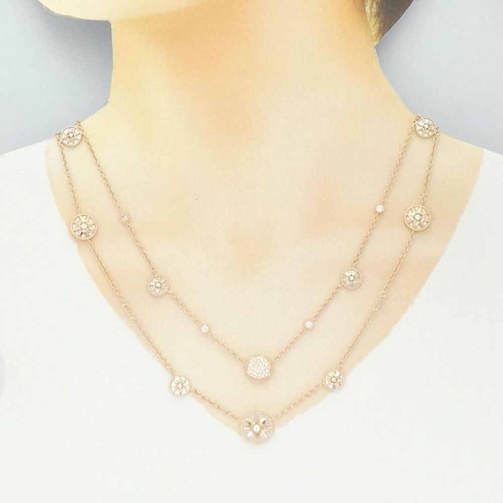 Christian Dior Rose des Vents Au750 Necklace - Picture 6 of 6